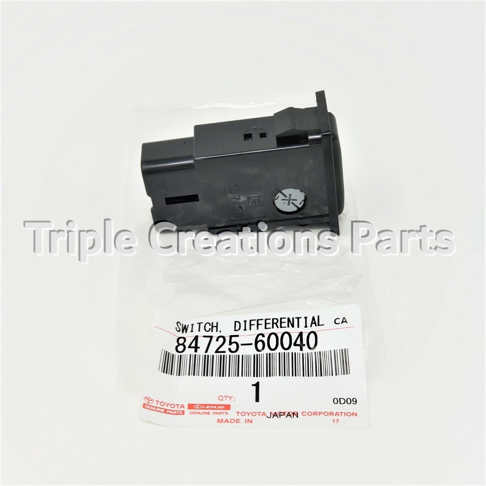TOYOTA GENUINE CENTER DIFFERENTIAL LOCK SWITCH 84725-60020 LAND CRUISER LX450