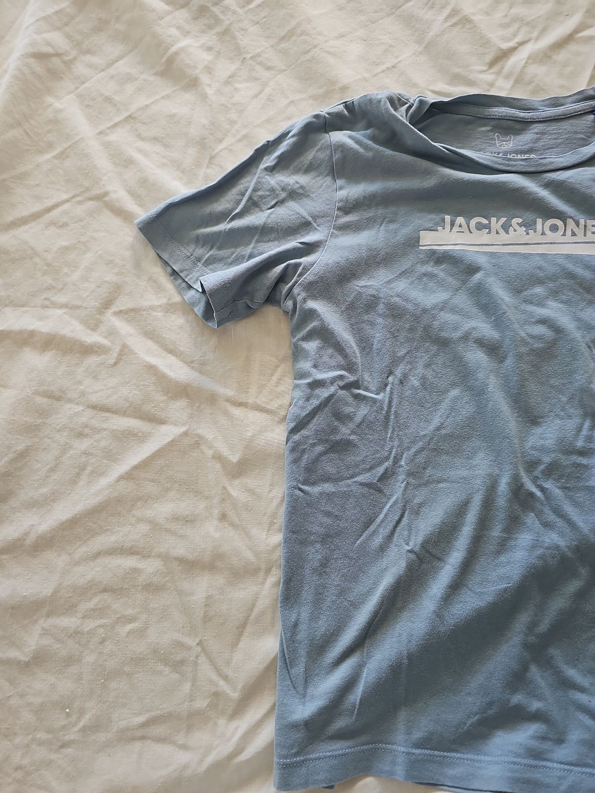 Jack & Jones Junior Logo T-Shirt Blue 12Y  C488 image 3