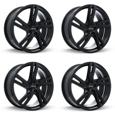 Set of 4 20in Black Alloy Wheel Rims for 2005+ Jaguar, RTX4737 20x8 5x108 ET45 5