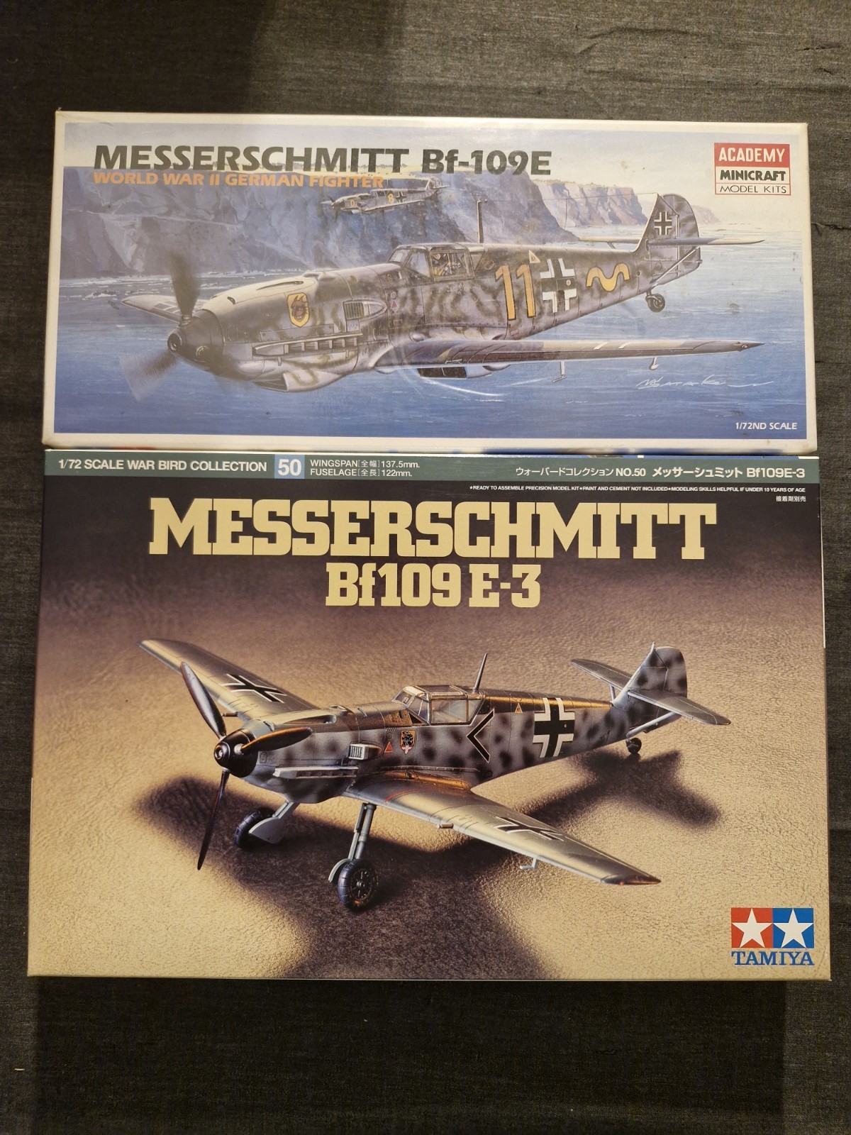 Messerschmitt Bf109E Maquette 1/72 pour Diorama Luftwaffe WWII