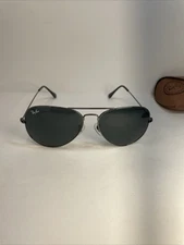 Ray-Ban Aviator Sunglasses RB3025 58-14mm Gunmetal Frame & Gray Lenses 004/62