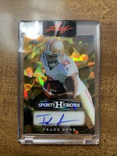 2026 Leaf Sports Heroes Gold Crystal Frank Gore 1/1 Autograph San Francisco 49er