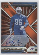 2021 Panini XR Rookies Orange 17/49 Carlos Basham Jr Boogie #146 Auto 0sv5