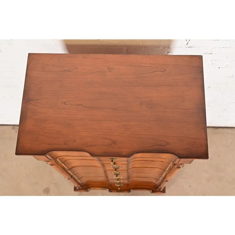 Drexel Heritage French Empire Carved Fruitwood Lingerie Chest or Semainier