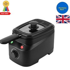 Mini Deep Fat Fryer Deep Fryer 1.5L Deep Fat Fryers for Home Use Easy Clean Chip