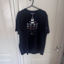 Image of Crew Clothing Company Embroidered T-Shirt Men’s XL Navy Spellout BNWT