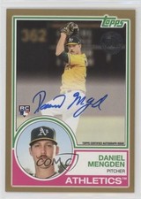 2018 Update 1983 Topps Design Gold 22/50 Daniel Mengden #83A-DN Auto 0a3