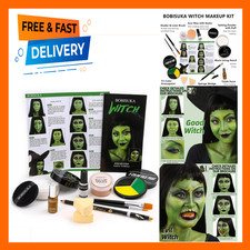 Halloween Witch Makeup Kit Complete Green SFX Character Face Paint Scar Wax