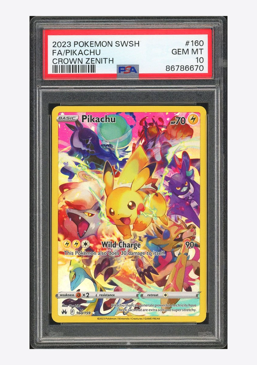 秘密罕见皮卡丘口袋妖怪TCG 10 级个人收藏卡牌游戏卡| eBay