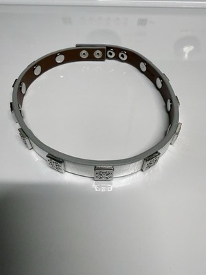 Rustic Cuff Women s Gothic Choker Collar Silver With Square Silver Studs