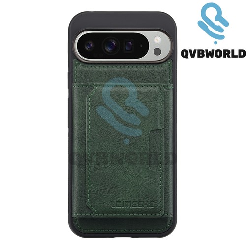 For Google Pixel 10 Pro Xl 9Pro 8 7 Leather MagSafe Wallet Case Flip Stand Cover - 第 15/16 張圖片