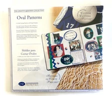 New Creative Memories Custom Cutting System 4 OVAL PATTERNS & SIZING TEMPLATE