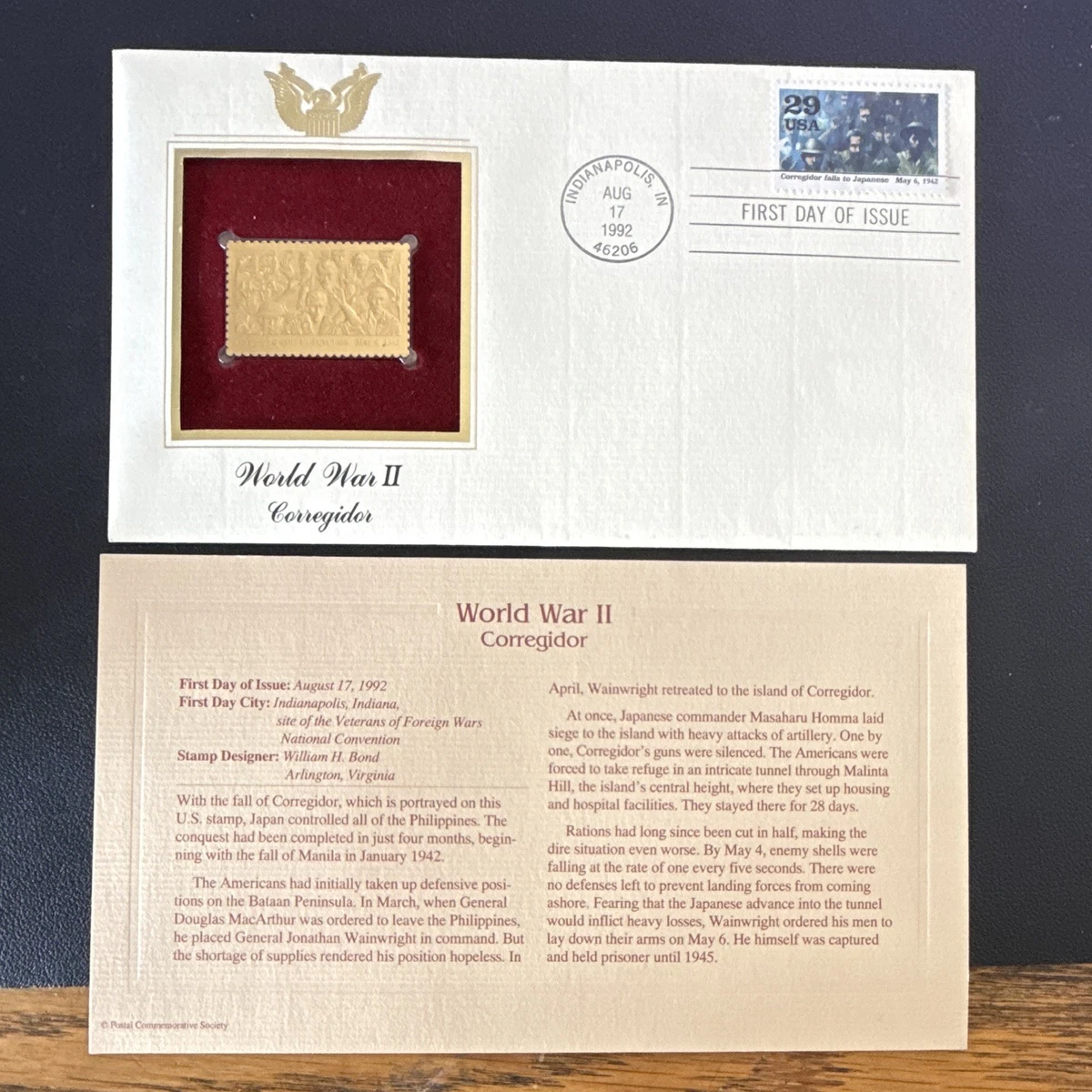 First Day of Issue WWII US Stamp Covers 29 Cent Denomination for