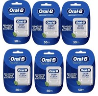 Oral-B Pro-Expert Advanced Deep Clean Cool Mint Waxed Floss Tape - 50m X 6