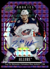 2022-23 Upper Deck Allure Autographs Purple Diamond Trey Fix-Wolansky Rookie
