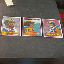 1980 Topps NFL Los Angeles Rams Card Lot - F Corral J Youngblood F Dryer