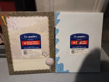 Geographics Summer Splash / Tee Time Design Papers 60 Sheets Each Lot Of 2 New 