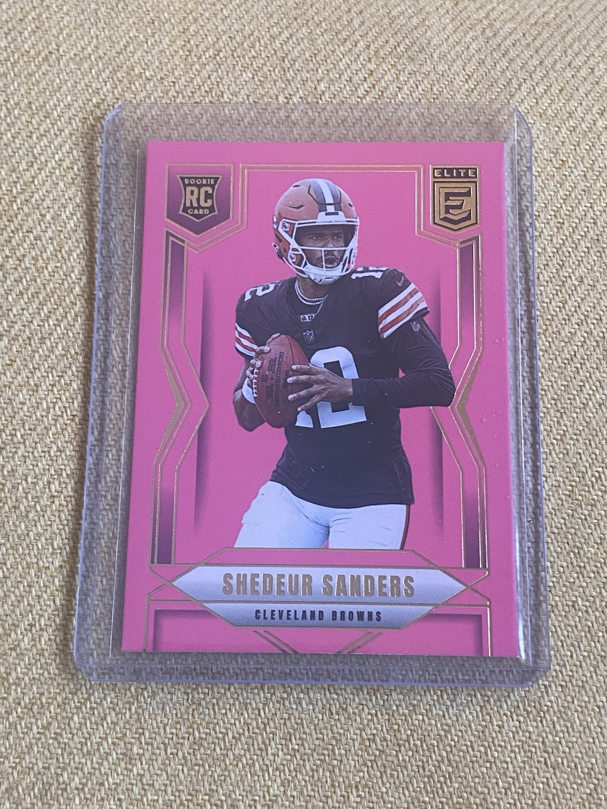 2025 Panini Donruss Elite - Rookies Shedeur Sanders #112 Pink Ink (RC)