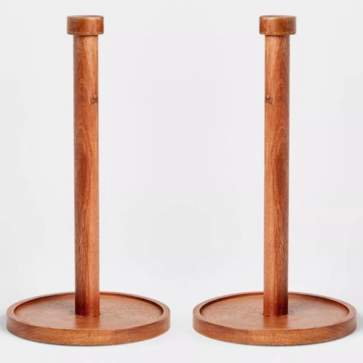 Set Of 2 Wood Paper Towel Holder Threshold