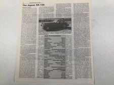 OCW036 Vintage Article The Jaguar XK-120 Specifications 1 page