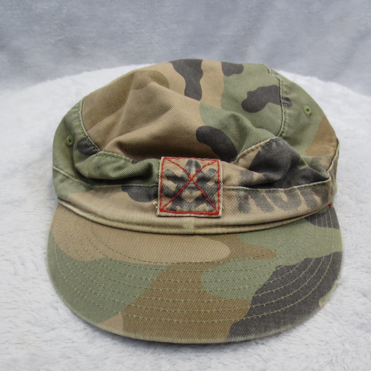 Kurtz Vintage Cadet Cap In Camouflage Print Size M Cadet Cap - Fritz Camo Detail Military – AKurtz.com main image 2