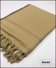 AFGHAN PATOO HANDMADE COZY SAWATI WOOL SOLID PASHTUN SHAWL SCARF WRAP MENS WOMEN