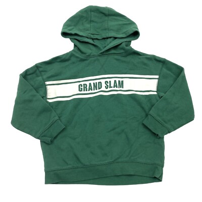 Primark Boys Size 6-7 Yrs Pullover Hoodie 'Grand Slam' Green