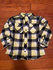 Gymboree Snow Pals Plaid Flannel Shacket Lined Jacket Boys 4T NWT NEW