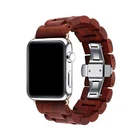 Wooden Apple Watch Band (Red Sandalwood--42/44/45mm) for Series 7,6,5,4,3,2,1