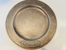 Arabian Nights Orlando Pewter Dinner Plate Charger Bon Chef Metal 10 7/8"