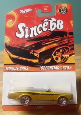 Hot Wheels Since '68 '67 Pontiac GTO Hurst Gold 1:64 Scale