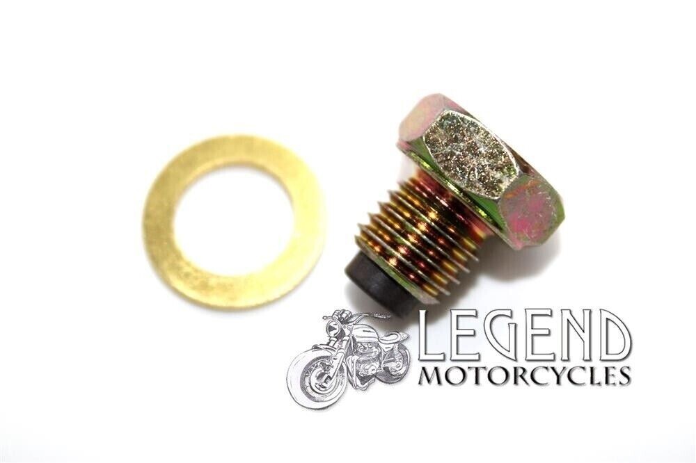Suzuki GSF1200 Bandit Magnetic Oil Drain Sump Bolt & Washer 14mm x 1.25mm B8-30