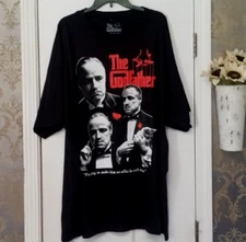 THE GODFATHER T-SHIRT SHORT SLEEVES BLACK WHITE RED SIZE 4X NWOT