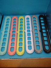 Plastic Space Saver Closet Organizer Set - Pack of 6 Multicolor