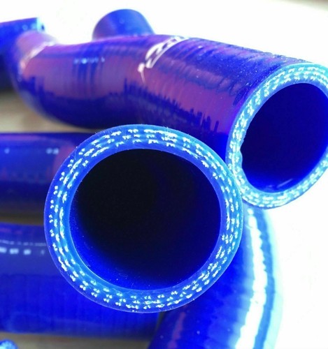 FOR SUZUKI RM 125 1986-1990 SILICONE RADIATOR COOLANT HOSES PIPES BLUE - Picture 7 of 7