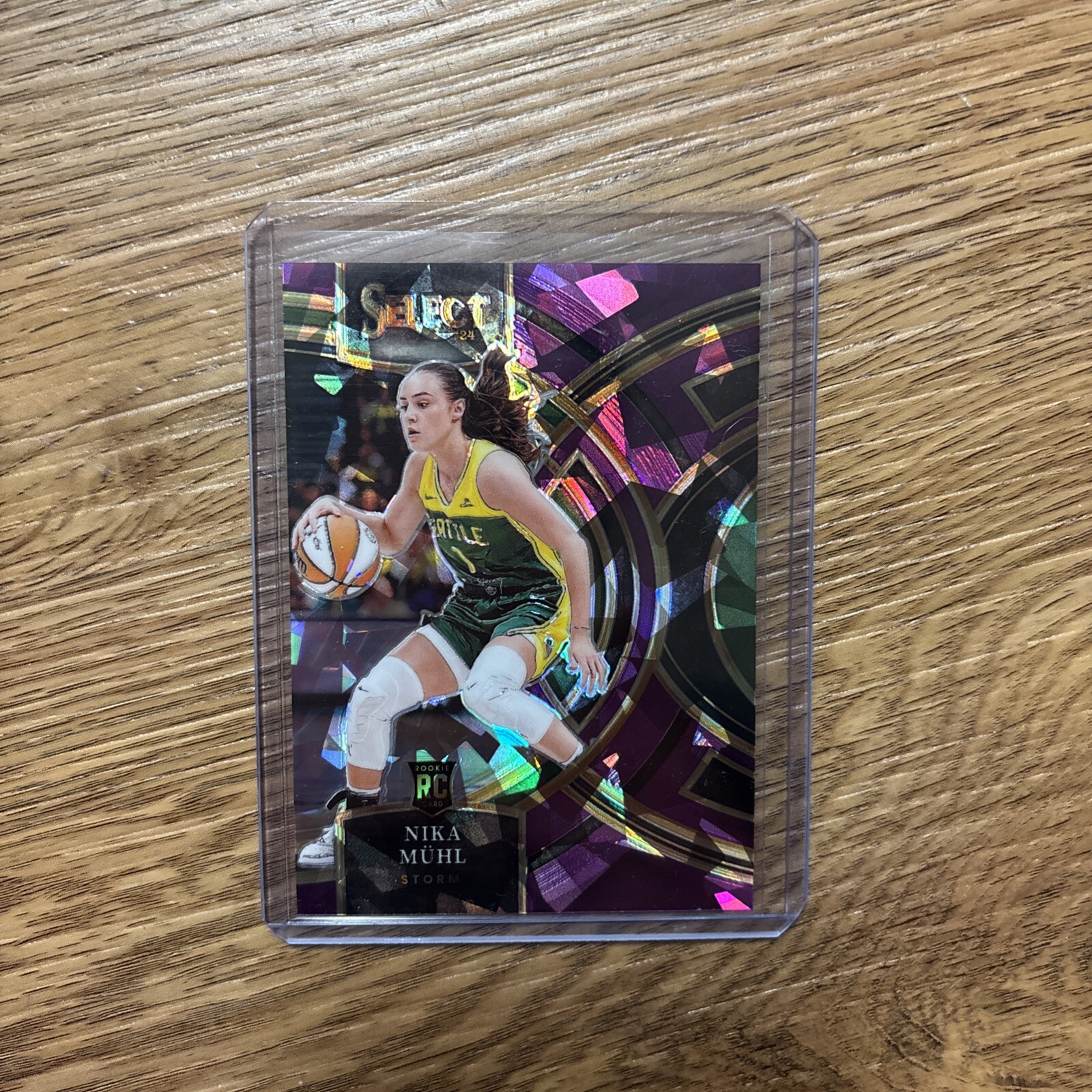 2024 Panini Select WNBA Nika Muhl 162 RC Purple Ice Prizm 005/149 Seattle Storm