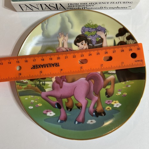 Disney Fantasia 50th Anniv Beethoven Sixth Pastoral Symphony Minotaur Plate 199O - Picture 8 of 9