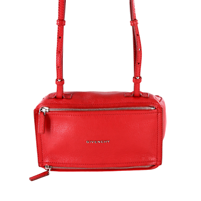 GIVENCHY Sugar Goatskin Leather Mini Pandora Shoulder Bag
