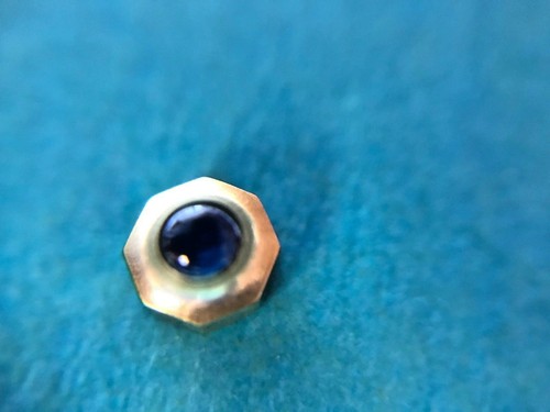 CARTIER CROWN BLUE STONE STEEL AND 