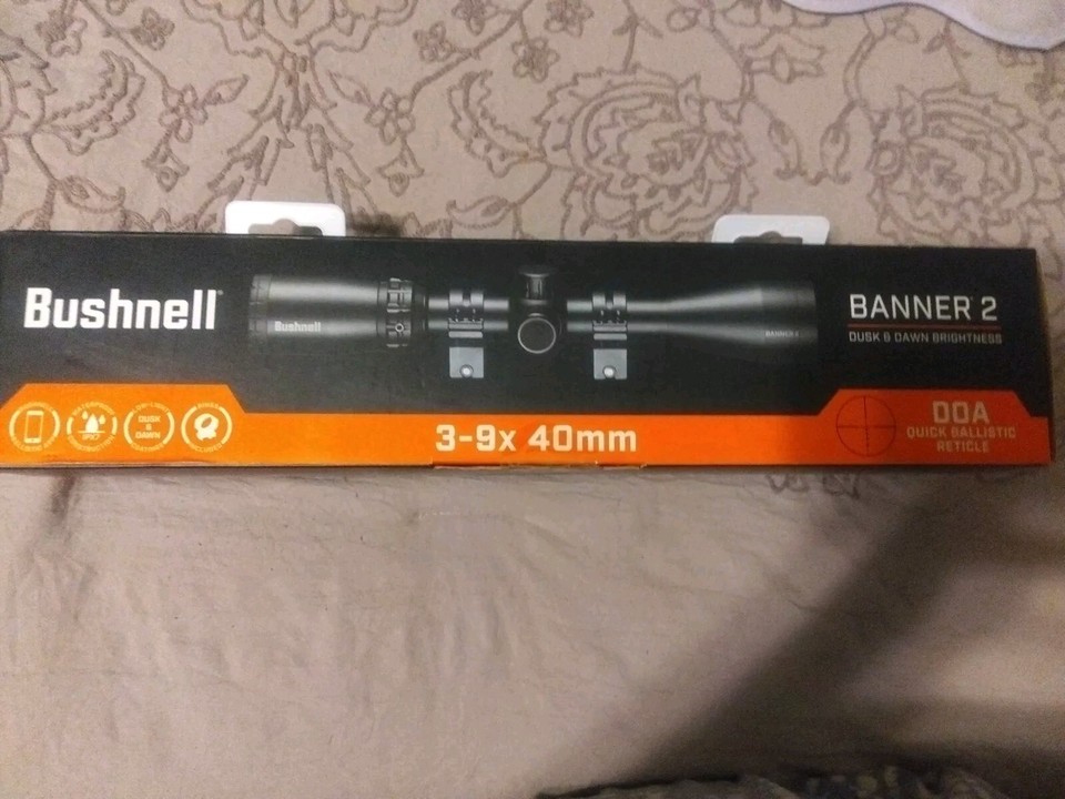 Bushnell Banner 2 Riflescope 39x 40mm Extended Eye Relief, Black