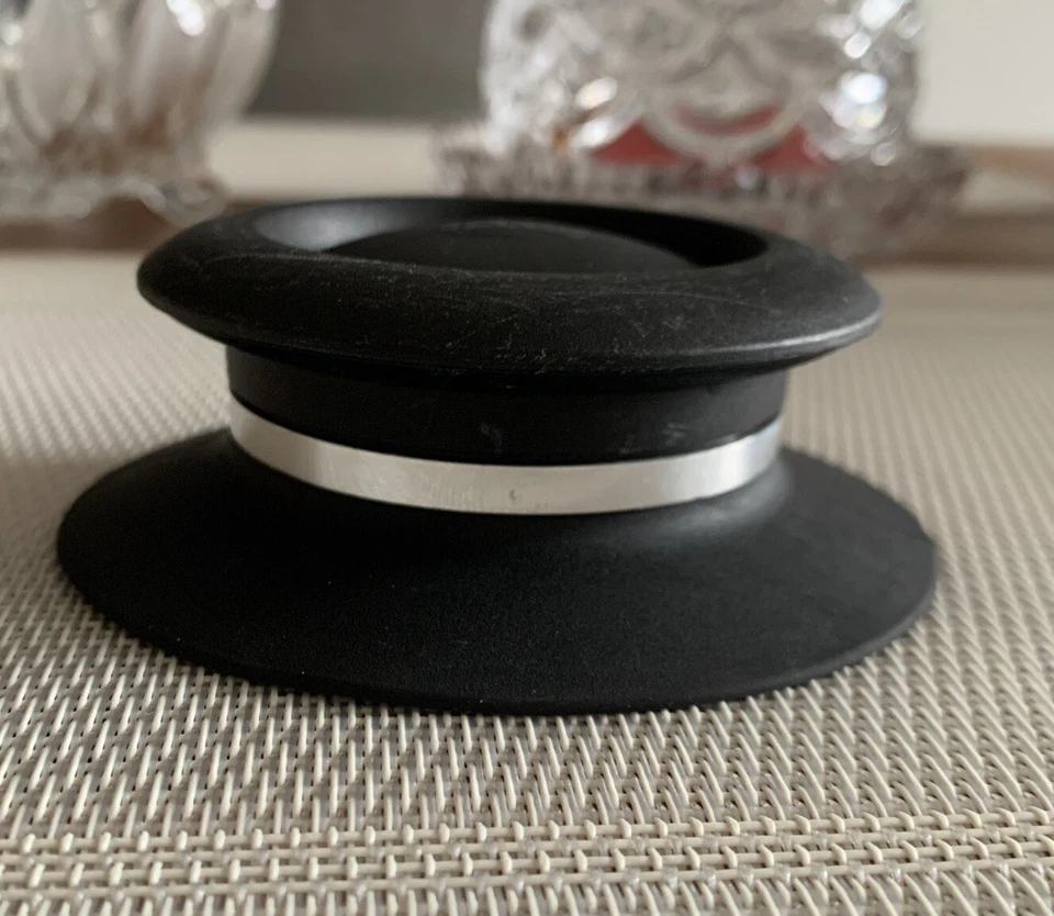 AMC Ersatz Teil Für Topfdeckel Schwarz Gummi Deckellkopf Saugnapf Ø9,5cm.x3 cm.H