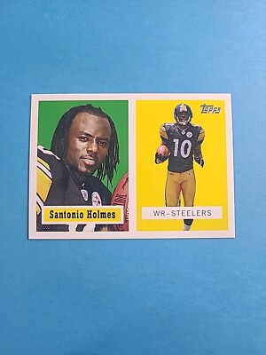 SANTONIO HOLMES 2006 TOPPS TURN BACK THE CLOCK FOOTBALL CARD # 14 H8785