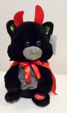 Sound N Light ANIMATRONICS Plush HALLOWEEN BLACK CAT Sings BLACK MAGIC WOMAN EUC