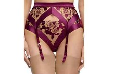 Dita Von Teese Rosabelle Suspender Purple Size S/6 D46027