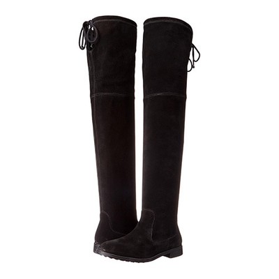 aldo black suede knee high boots