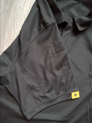 Mens Black Polo Top Large Mens Workwear Polo Top Mens Casual Polo Shirt L - Picture 2 of 4