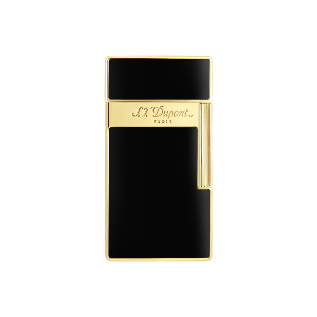 Accendino Dupont Big D Lacca Brillante Nero Oro | S.t. Dupont