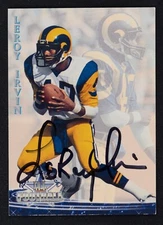 LeRoy Irvin Signed 1994 Ted Williams Roger Staubach's NFL Card #29 - LA Rams Aut