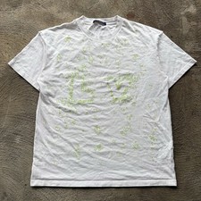 T-shirt LOUIS VUITTON LV ricamata spalmata interna cotone bianco verde media