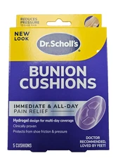 Dr Scholls BUNION Cushions HYDROGEL 5 ct  FRESH PHARMACY STOCK!